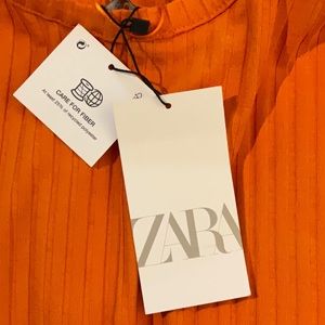 Zara orange Halter dress